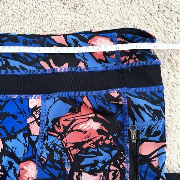 Lululemon Size 4 Inspire Tight II Paint Storm Harbor Blue Multi  Active Leggings - Picture 10 of 12